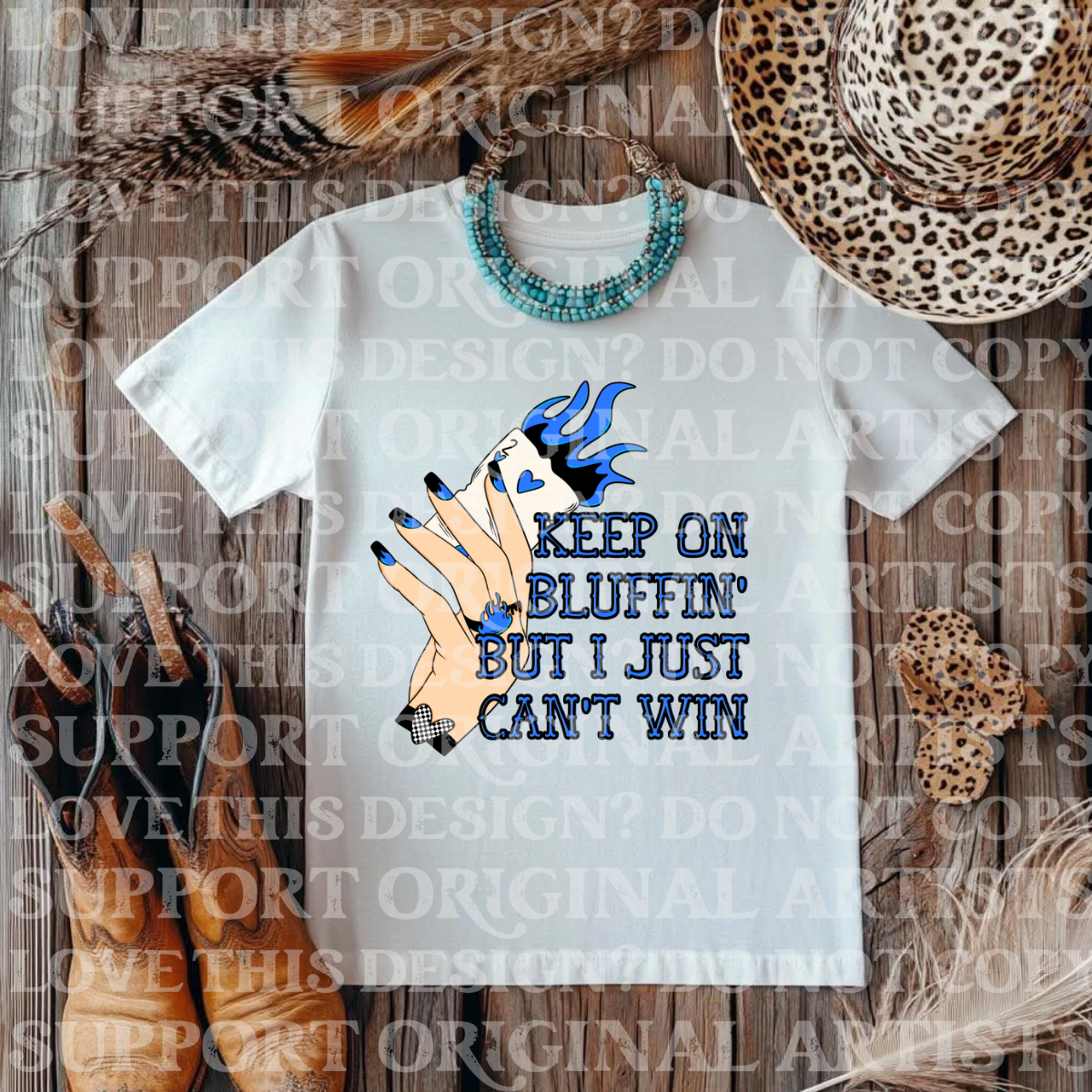 Keep on bluffin (CHOOSE YOUR COLOR)- DTF TRANSFER (SFD)