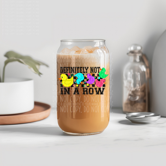 Ducks definitely not in a row - UV DTF decal (sticker)