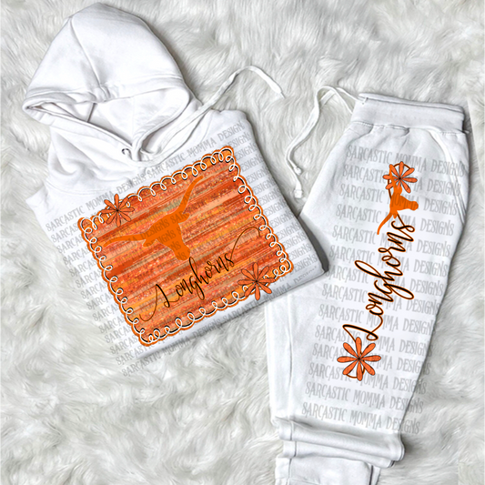 Longhorns football framed - DTF TRANSFER (SMD AU25)