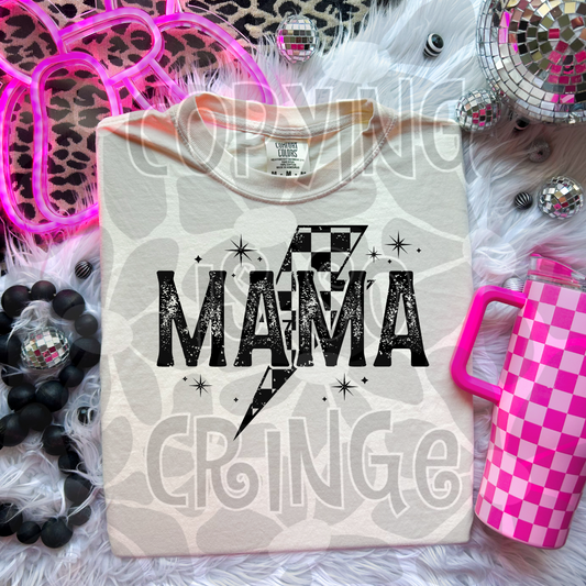 Mama w/ lighting bolt-DTF TRANSFER (CFD)