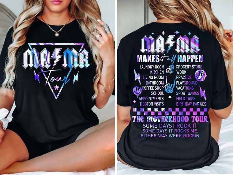Purple Mama Tour - DTF TRANSFER (front and back included)