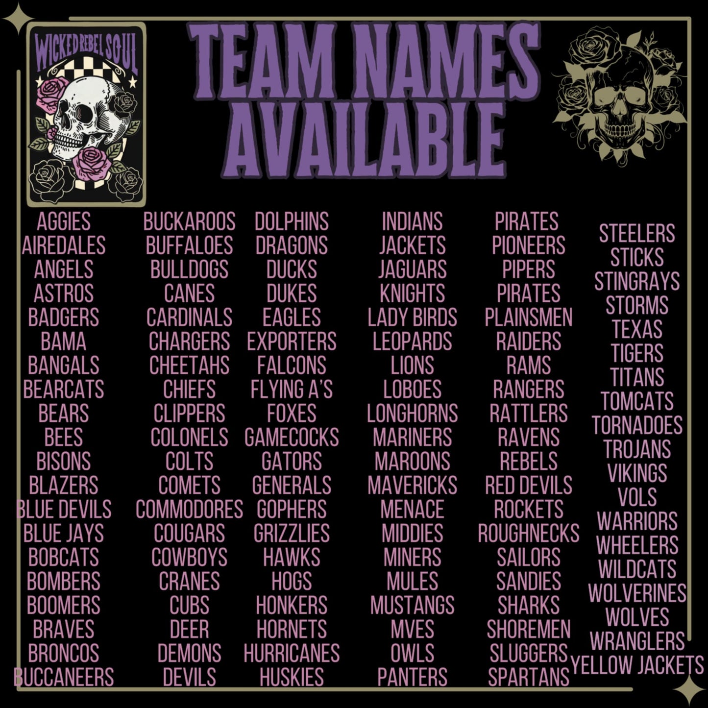 PICK YOUR TEAM NAME! Sports school spirit - Shocked & checkered GLD