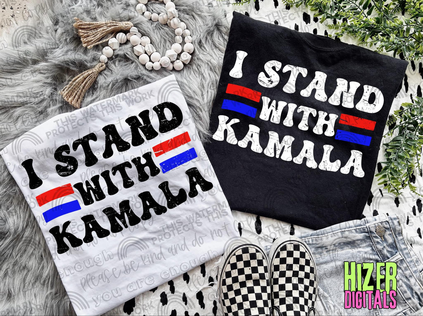 I stand with Kamala - DTF TRANSFER (HD)