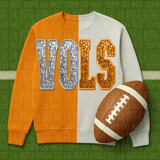 Vols 1 ; sequin split - DTF TRANSFER (JMD)