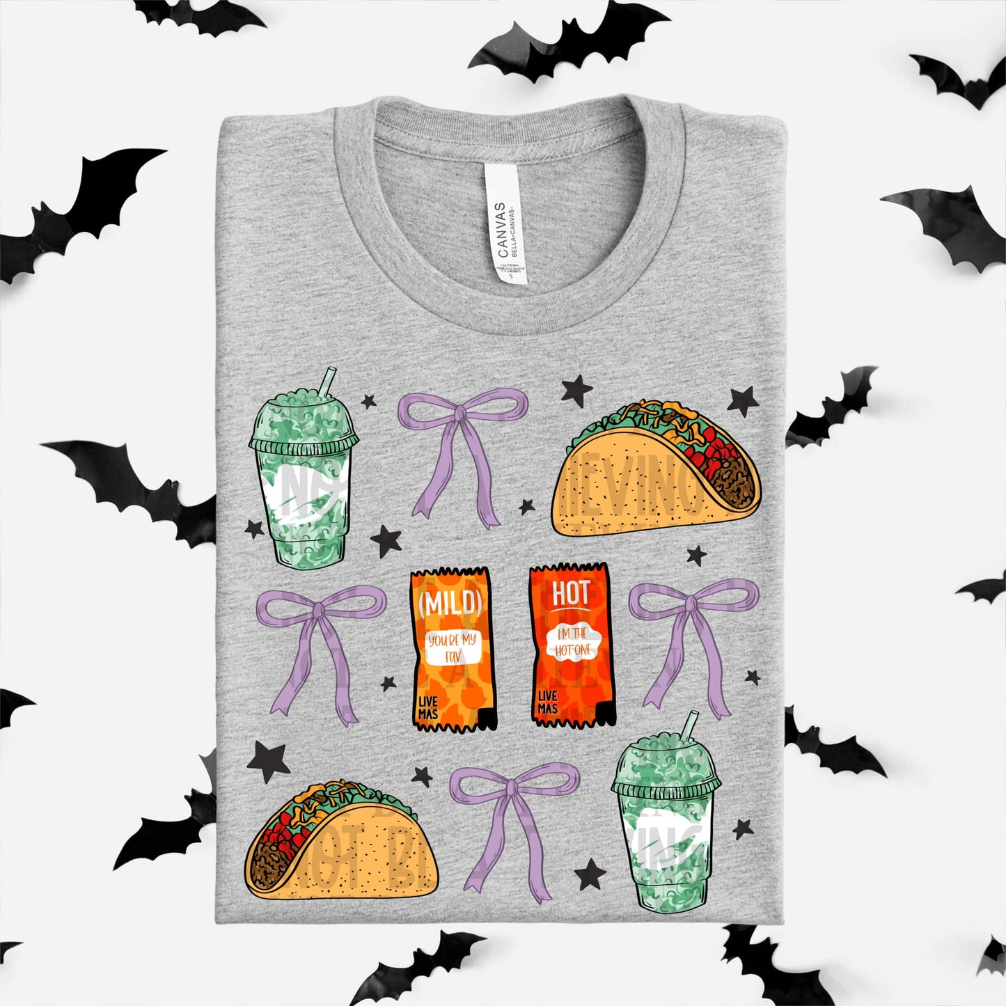 Taco bow grid - DTF TRANSFER (SCRLW)