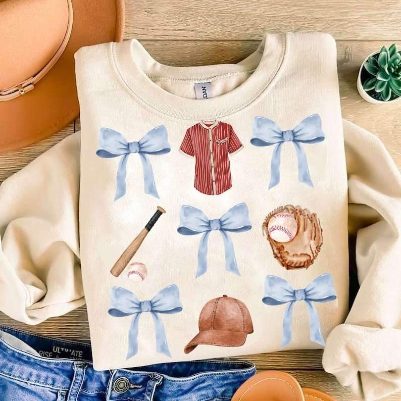 Coquette Blue Baseball - DTF TRANSFER