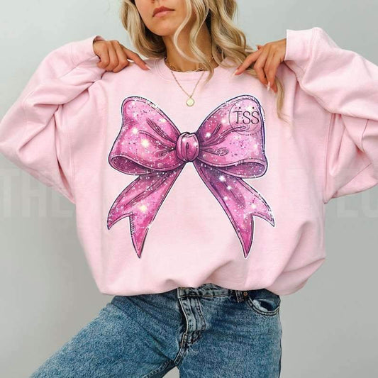 Coquette Giant Glitter Bow - DTF TRANSFER