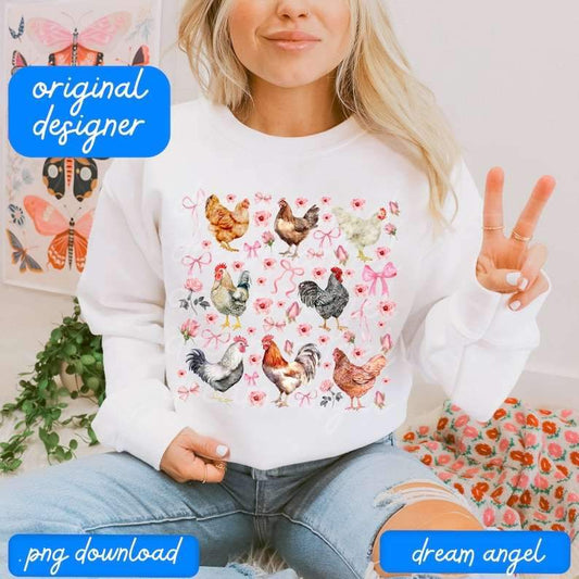 Coquette Chickens - DTF TRANSFER