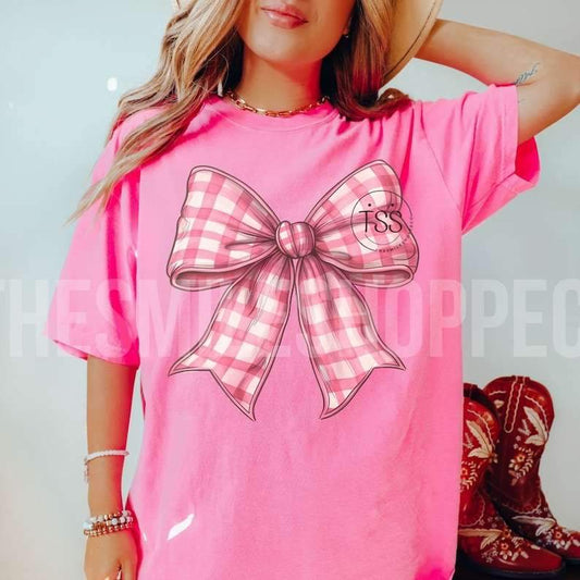Coquette Giant Plaid Bow - DTF TRANSFER