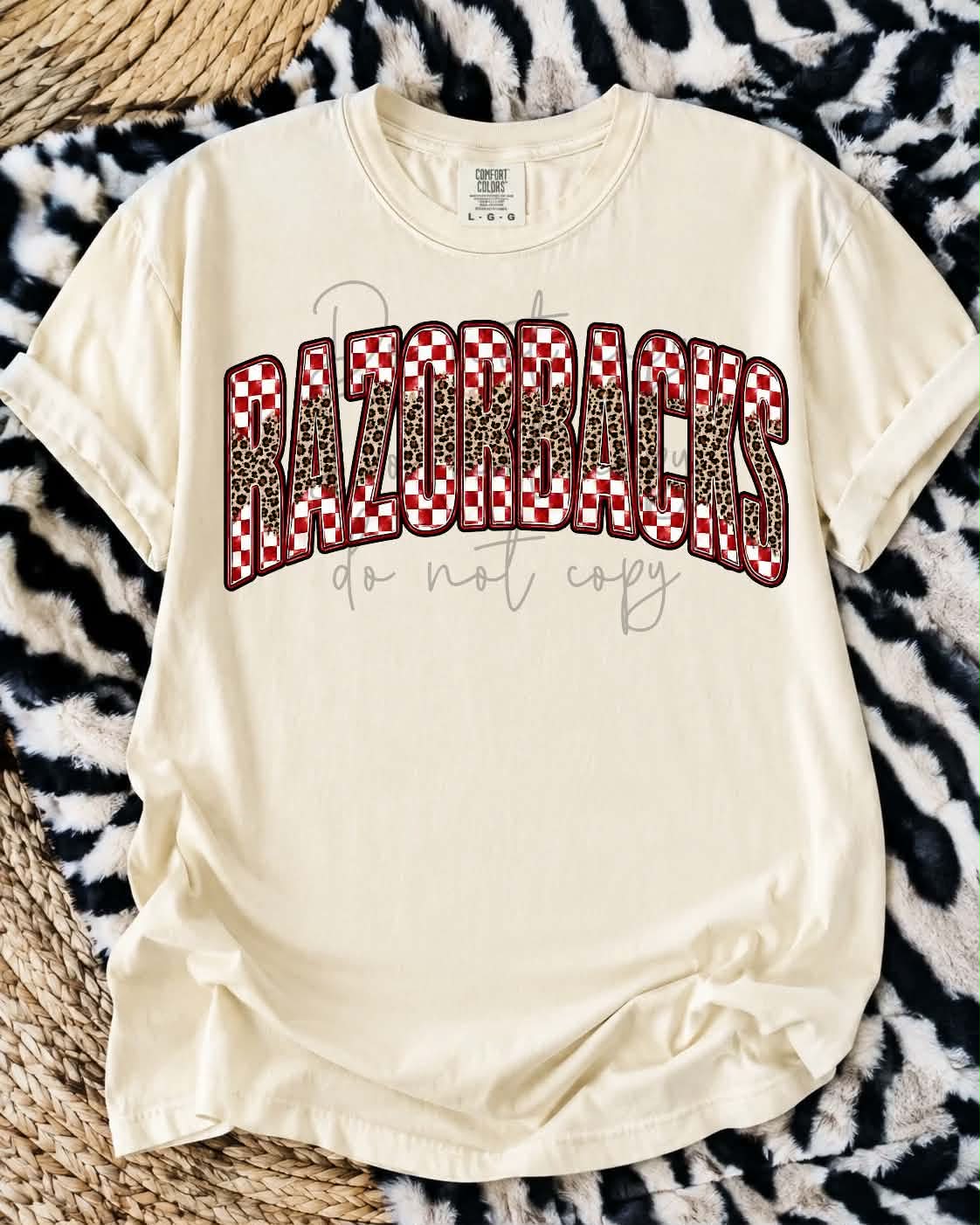 Razorbacks cheetah - DTF TRANSFER