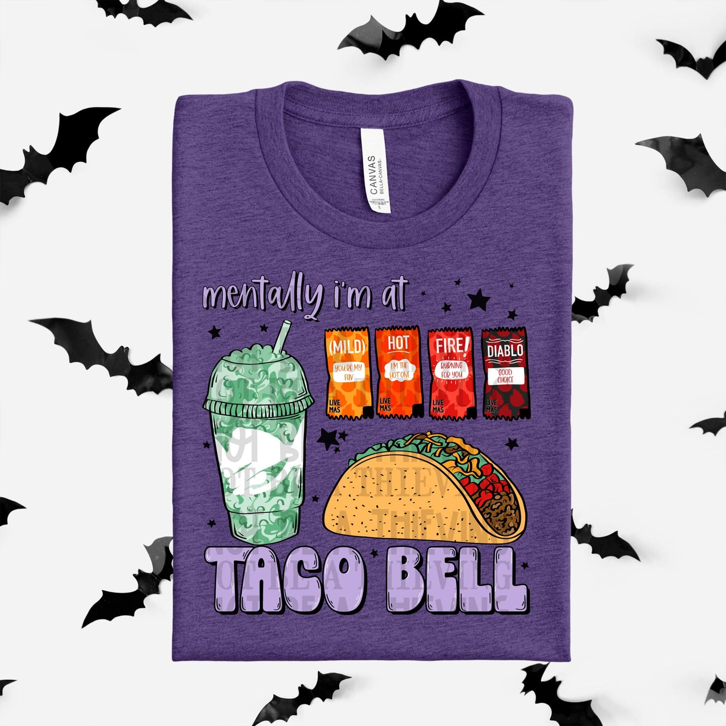 Mentally at Taco B - DTF TRANSFER (SCRLW)