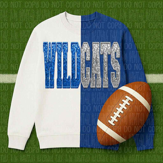 Wildcats ; sequin split - DTF TRANSFER (JMD)
