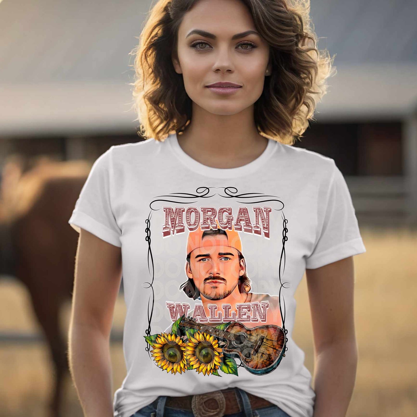 Morgan Wallen mw - DTF TRANSFER ONLY (DDV)