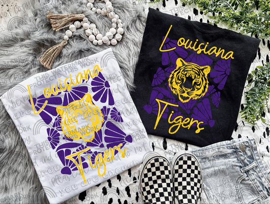 L Tigers ; Retro groovy flowers EXCLUSIVE - DTF TRANSFER