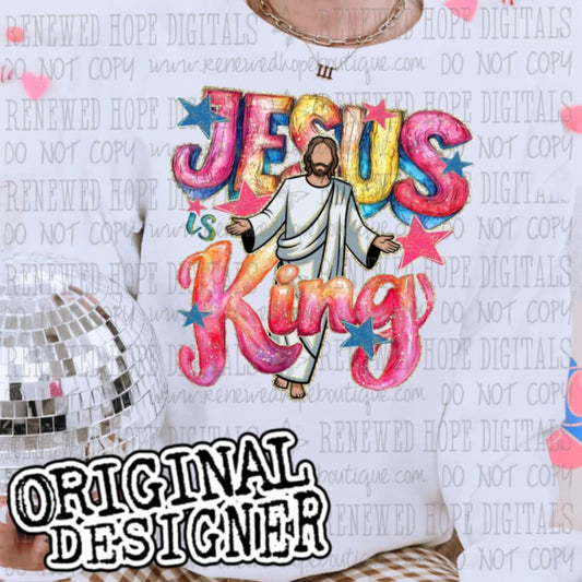 Jesus is King- DTF TRANSFER (RHD/F25)