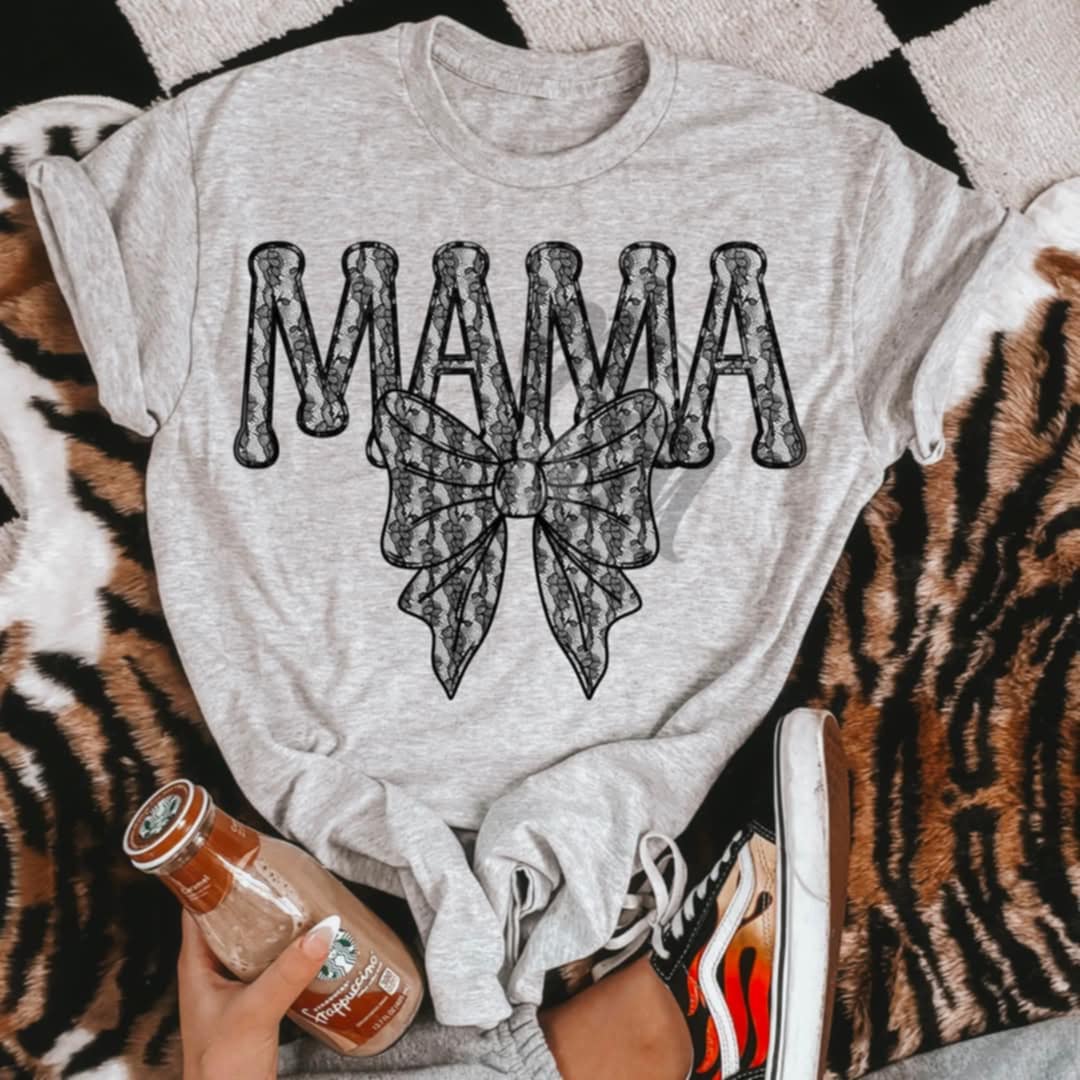 Mama Lace Bow-DTF TRANSFER (MMD/F25)