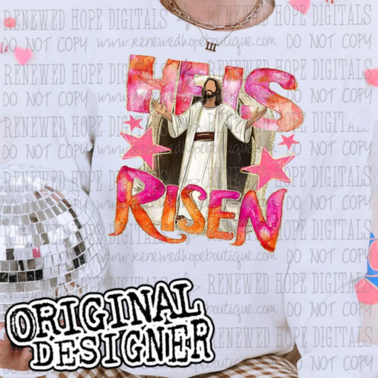 He is risen- DTF TRANSFER (RHD/F25)
