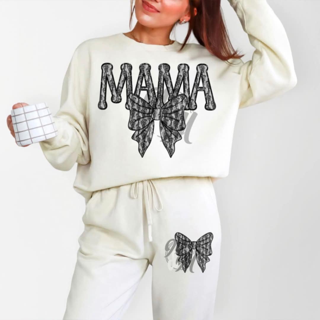 Mama Lace Bow-DTF TRANSFER (MMD/F25)