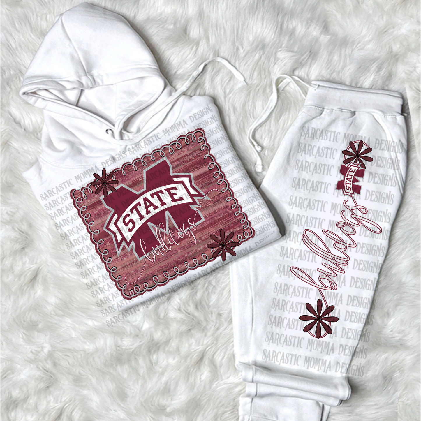 M bulldogs football framed - DTF TRANSFER (SMD AU25)