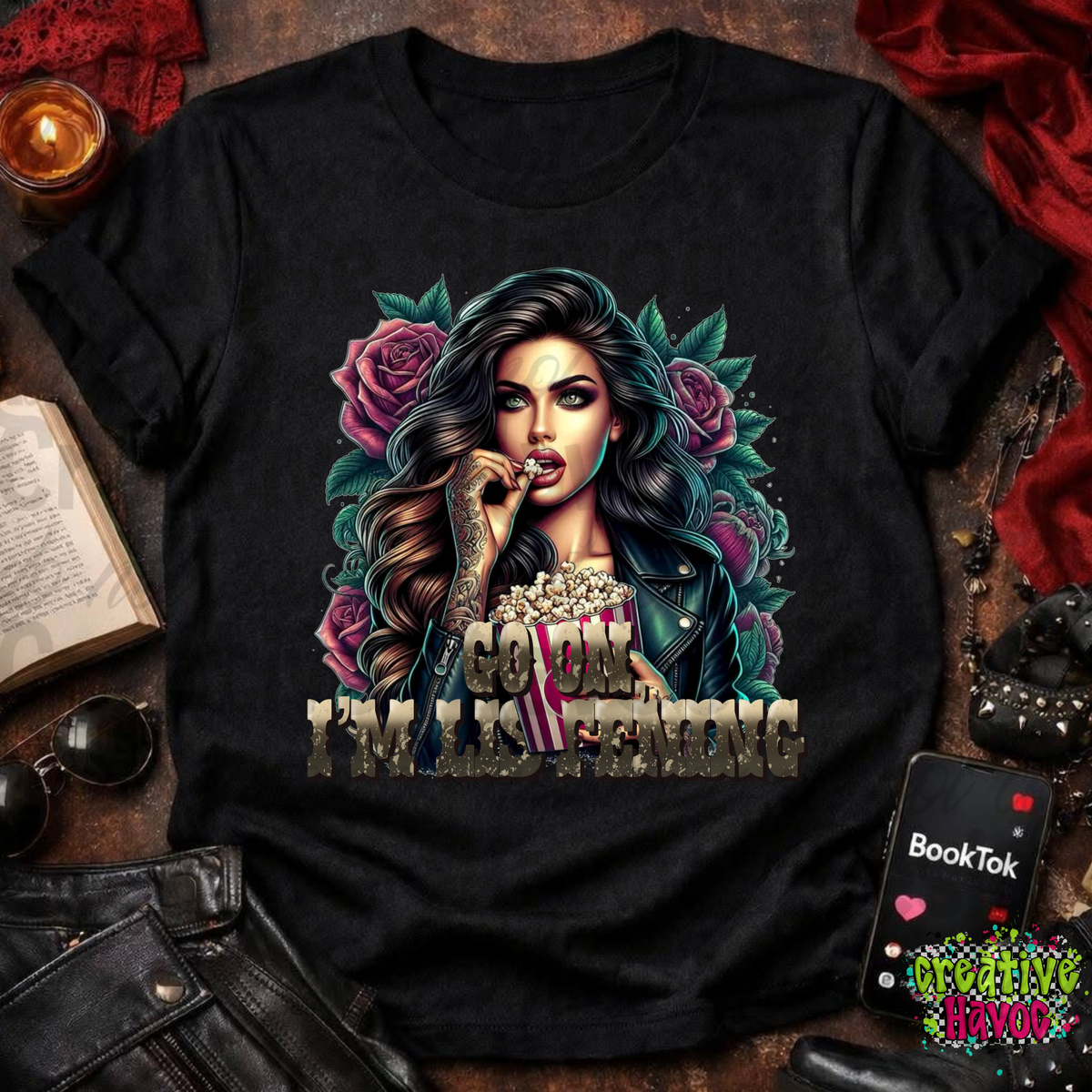 Go On, I'm Listening-DTF TRANSFER (RIOTMAMA)