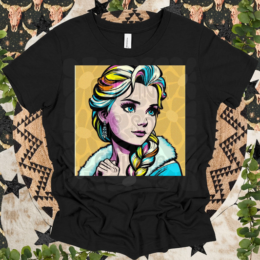 Ice Queen Color Pop Art-DTF TRANSFER (WFD M25)