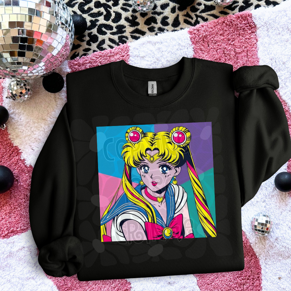 Moon Girl Color Pop Art-DTF TRANSFER (WFD M25)