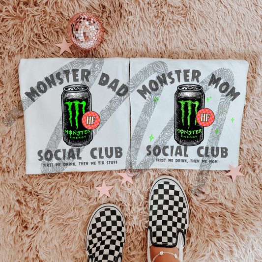Mom or Dad social club - DTF TRANSFER (Energy drink Collab HFS/WFD)