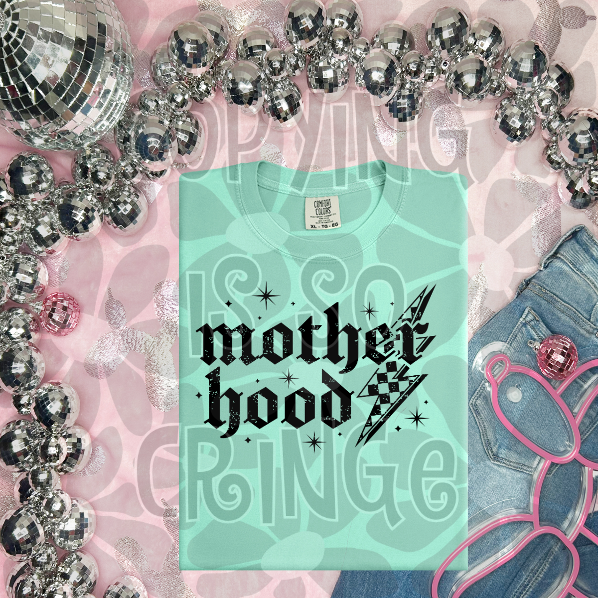 Motherhood w/ lighting bolt-DTF TRANSFER (CFD)