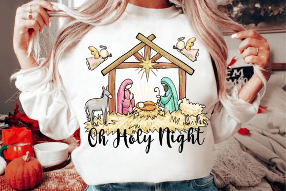 Oh Holy Night (DTF TRANSFER)