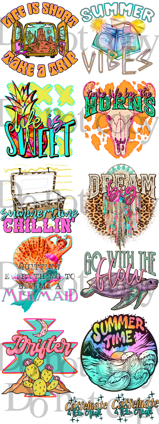 Fun summertime mixup ; premade gang sheet