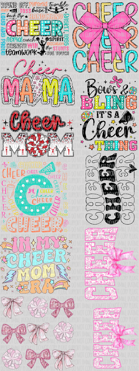 Cheer mix; premade gang sheet