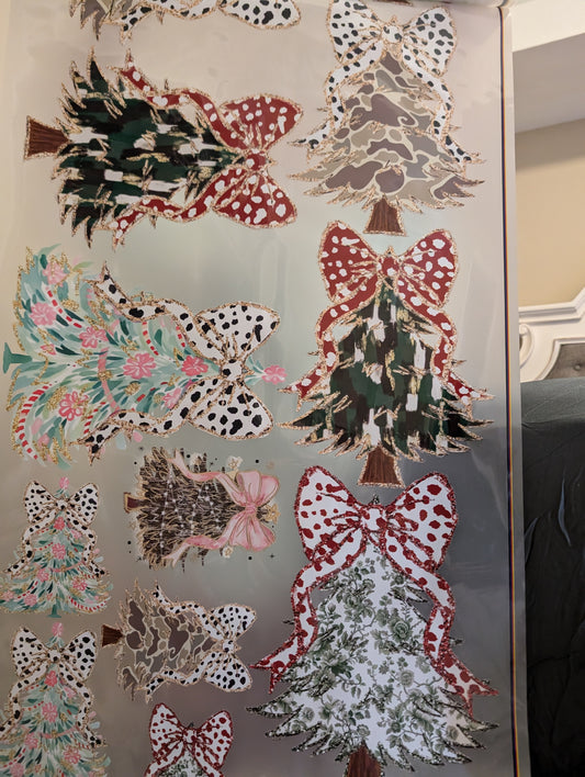 Boujee Christmas trees premade gang sheet