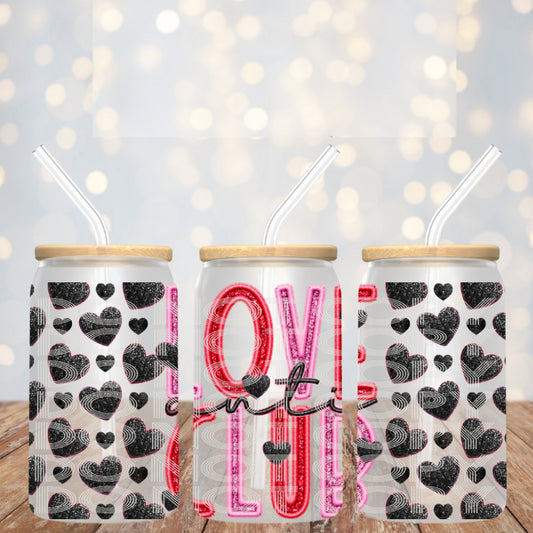 Anti Love Club - UV dtf wrap 16oz libbey : TED