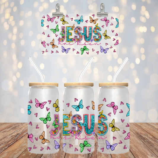Jesus Has Risen - UV dtf wrap 16oz libbey : TED