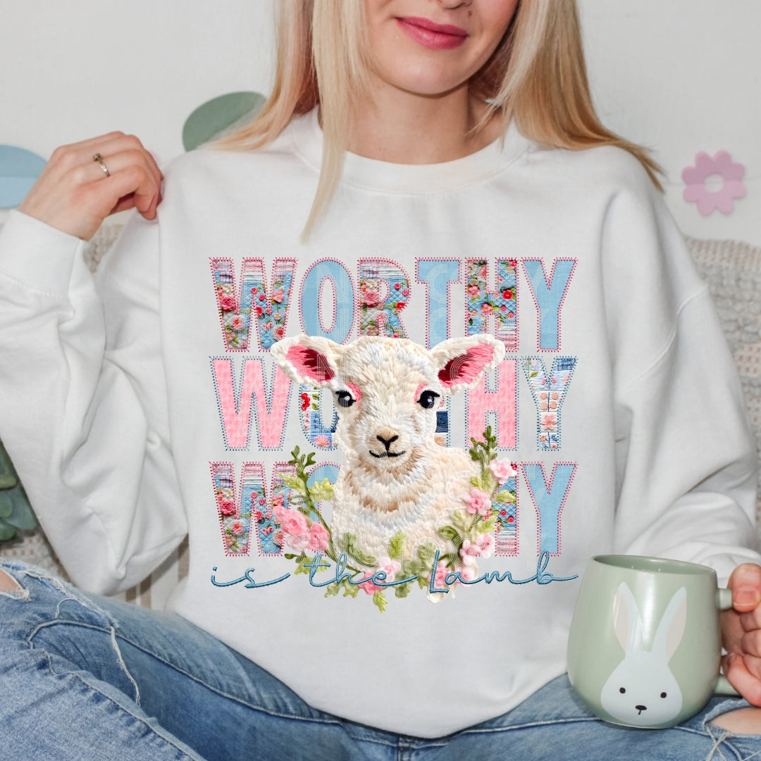 Worthy Is The Lamb - DTF TRANSFER (TED)