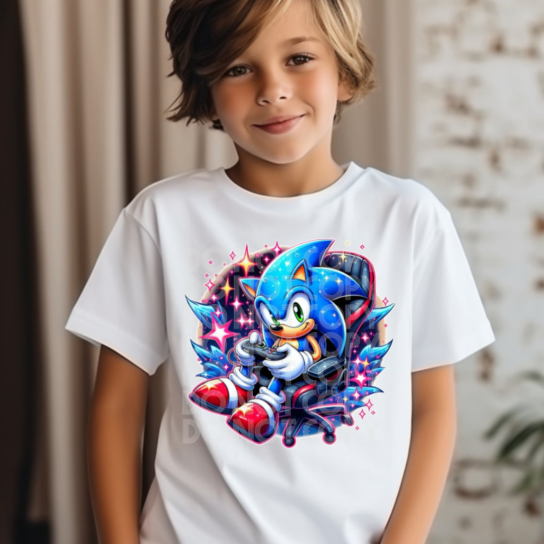 Sonic Gamer - DTF TRANSFER (SSDD)