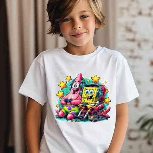 Spongebob Gamer - DTF TRANSFER (SSDD)