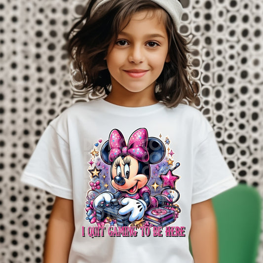 Minnie Gamer - DTF TRANSFER (SSDD)