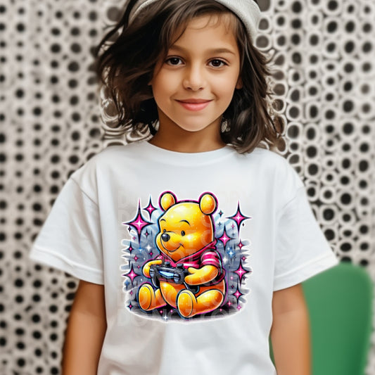 Pooh Gamer - DTF TRANSFER (SSDD)