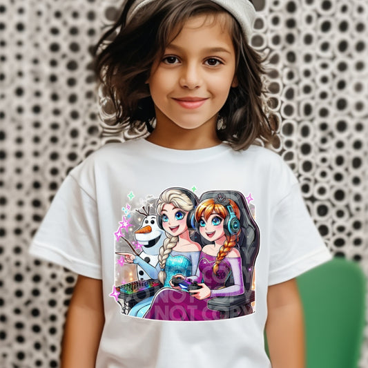 Elsa Anna Gamer - DTF TRANSFER (SSDD)