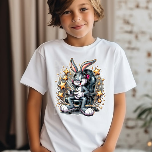 Bugs Bunny Gamer - DTF TRANSFER (SSDD)