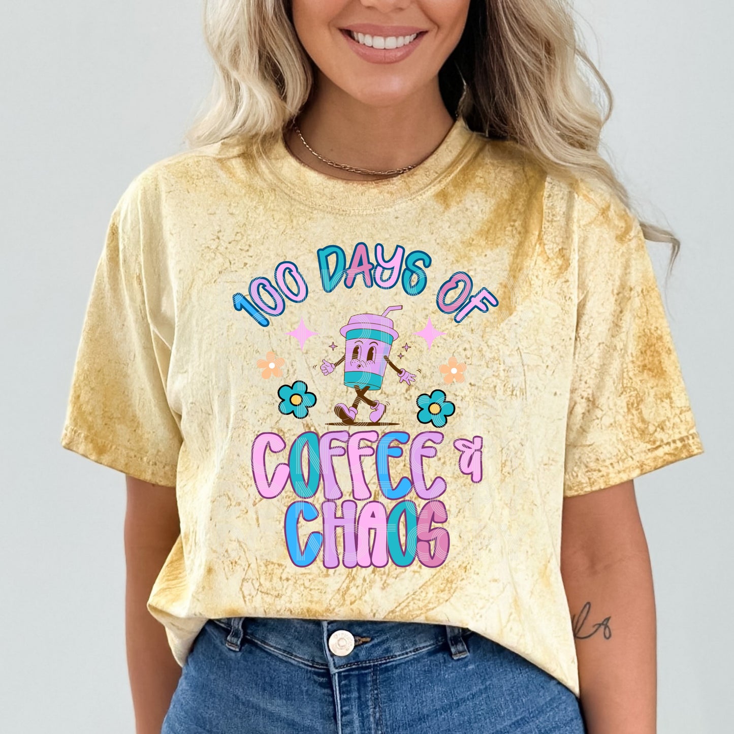 Coffee and chaos - DTF TRANSFER (100 days of growth school edition collab)