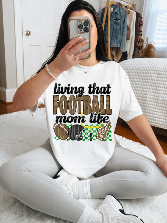 Living That Football Mom Life- DTF TRANSFER (DDVA FDC Sports Collab)