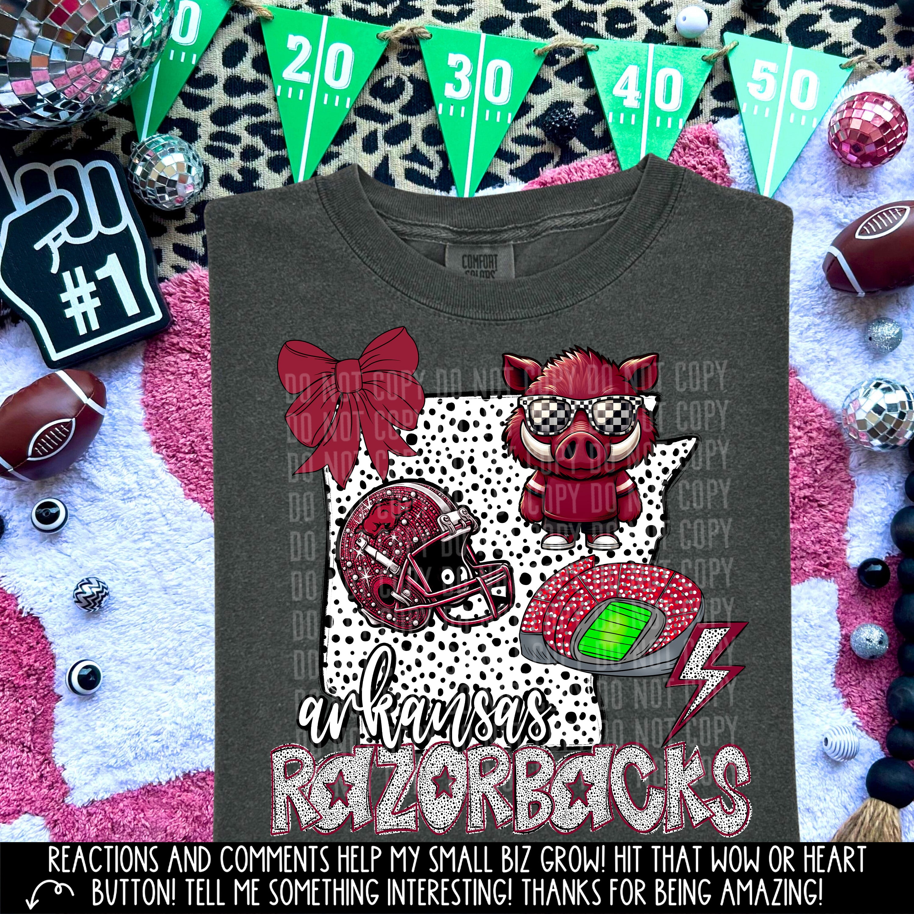 Pink Razorback Lol Arkansas raZorbacks - DTF TRANSFER (states with mascot) CCDD ...
