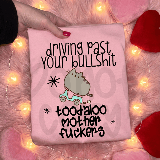 Toodaloo mf funny cat - DTF TRANSFER (PVC)