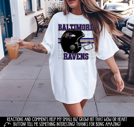 Ravens football lines - DTF (CCDD)