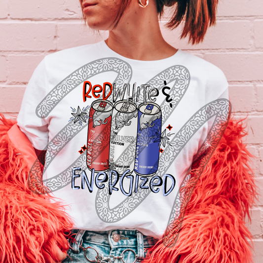 Red white & energized - DTF TRANSFER (Energy drink Collab HFS/WFD)