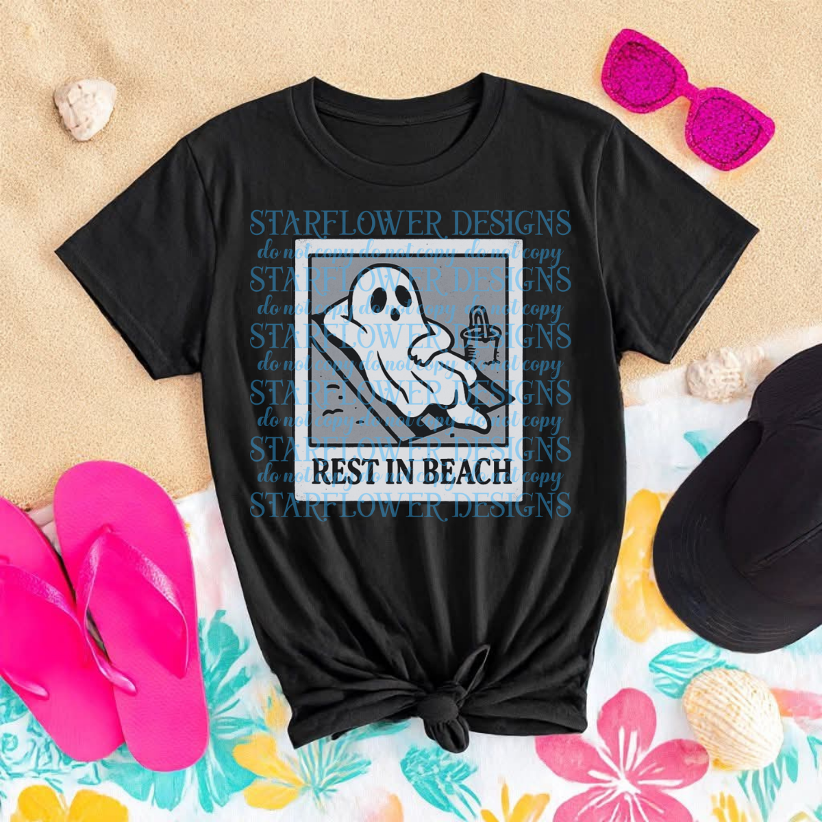 Rest in beach pola- DTF TRANSFER (SFD JUN25)