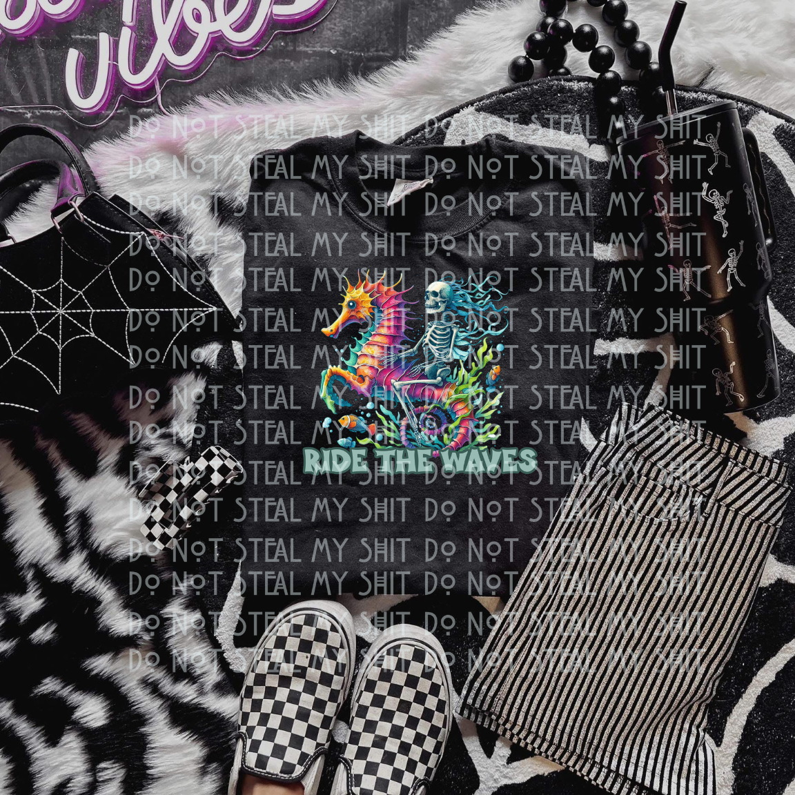 Ride the waves- DTF TRANSFER (Spooky Summer Collab)