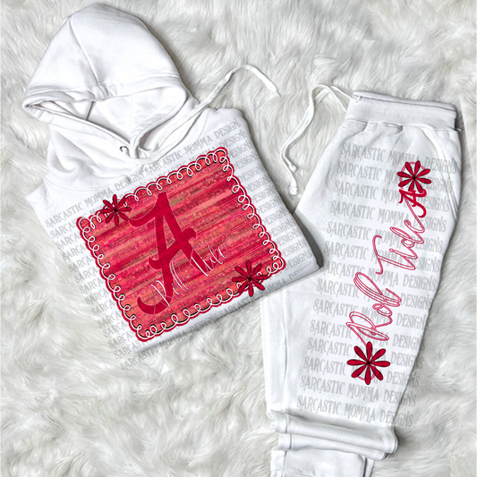 Roll tide football framed - DTF TRANSFER (SMD AU25)